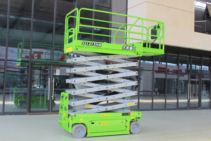 Hydraulic Material Scissor Lift Equipment 12m Aerial Work Platform