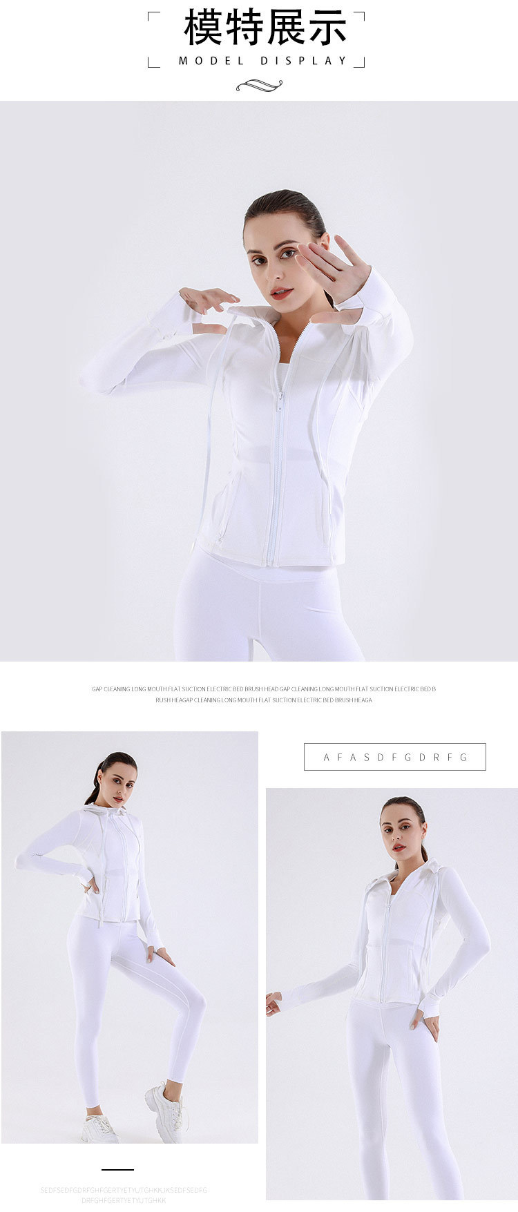 Autumn/Winter Hooded Jacket Top Yoga Coat Long Sleeved Slim Fit Sports Fitness Wear for Women