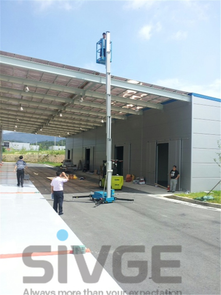 Hydraulic Aerial Work Platform 8 Meter Platform Height For Shopping Centers