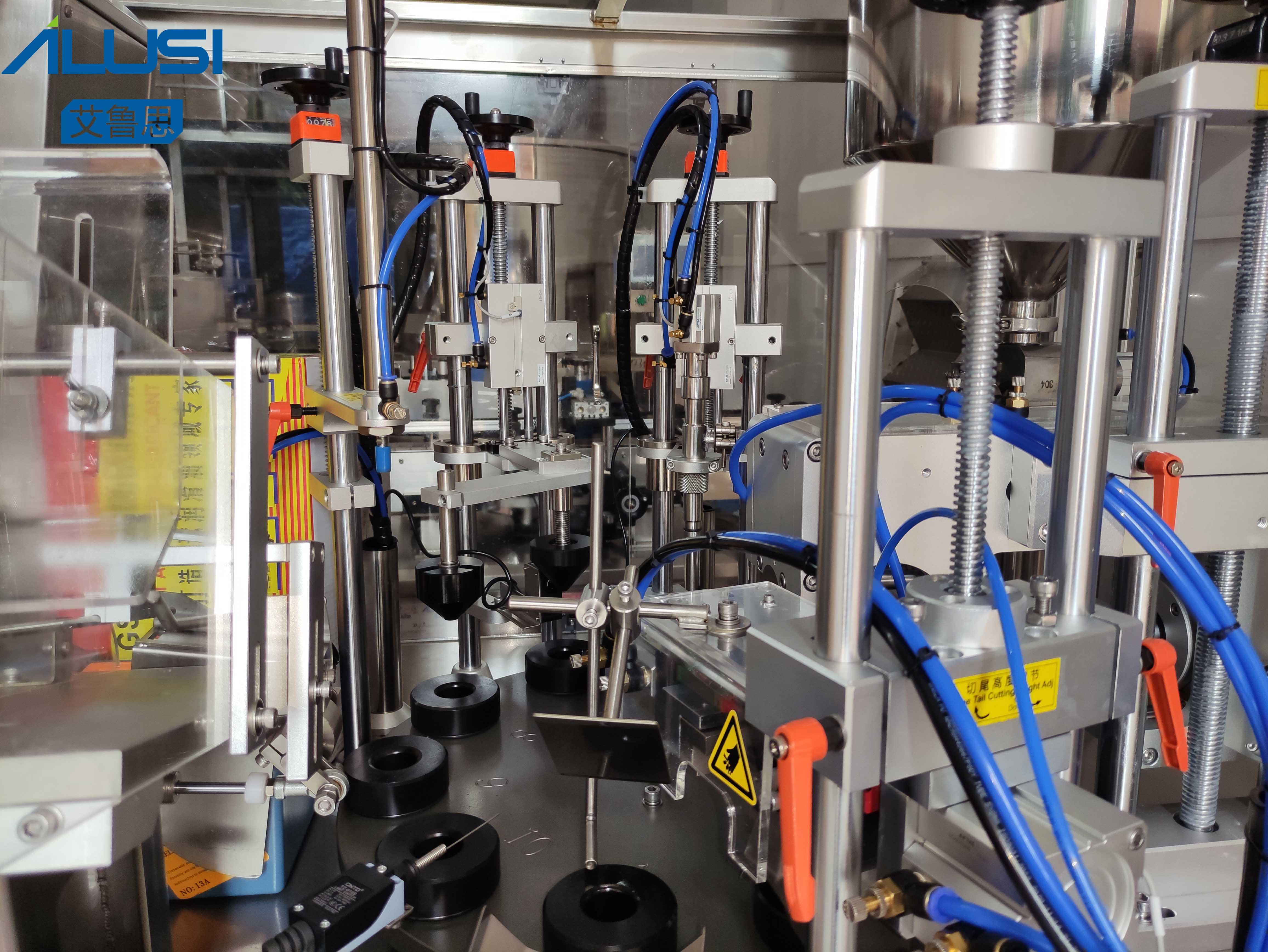 Ultrasonic Hand Cream Circular Arc Tube Filling Sealing Machine With Rounded Corner Sealing