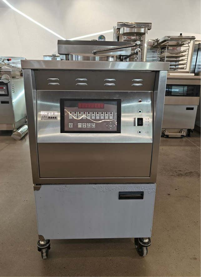 6HD Electric 12KW 380V 28L 6 Fry Tray Big Productivity Round Broaster Chicken Pressure Fryer