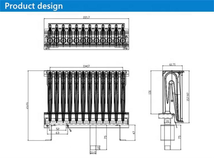 Sinopts Wall Hung Gas Boiler Spare Parts Burner Tray