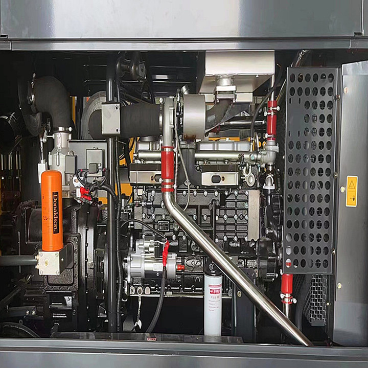 High Pressure Diesel Screw Air Compressor Machine Portable