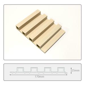  Modern Design Wood PVC Composite Exterior Wall Cladding Panel Decorative UV Resistant Wpc Wall Panel Cladding Manufactures