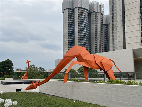 Wetland Park Stainless Steel Sculptures Realistic Crane Egret Metal Sculpture