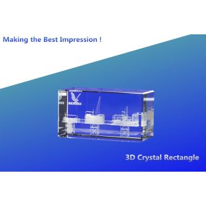  3d crystal rectangle/crystal 3d laser engraving cube/blank crystal blocks/blank 3d crystal Manufactures