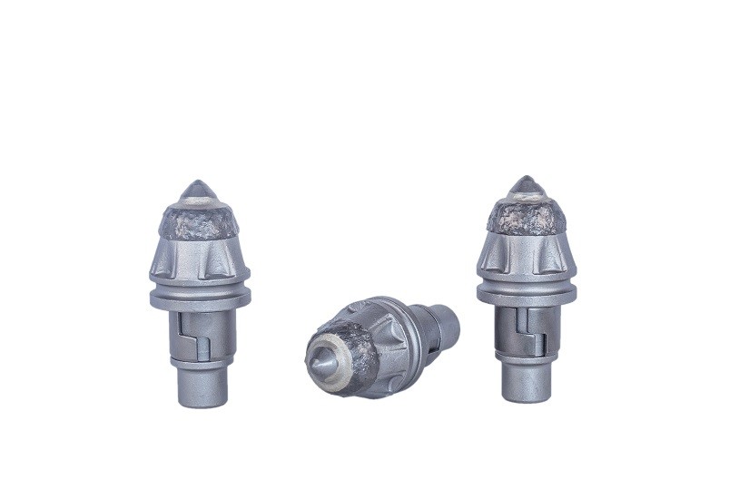 Round Shank Bit Tungsten Carbide Drilling Tools For Coal Mining Flight Auger