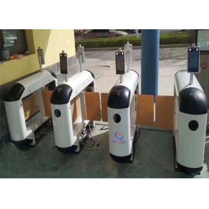 RFID Barcode Facial Recognition Flap Barrier Gate Pedestrian Access Control