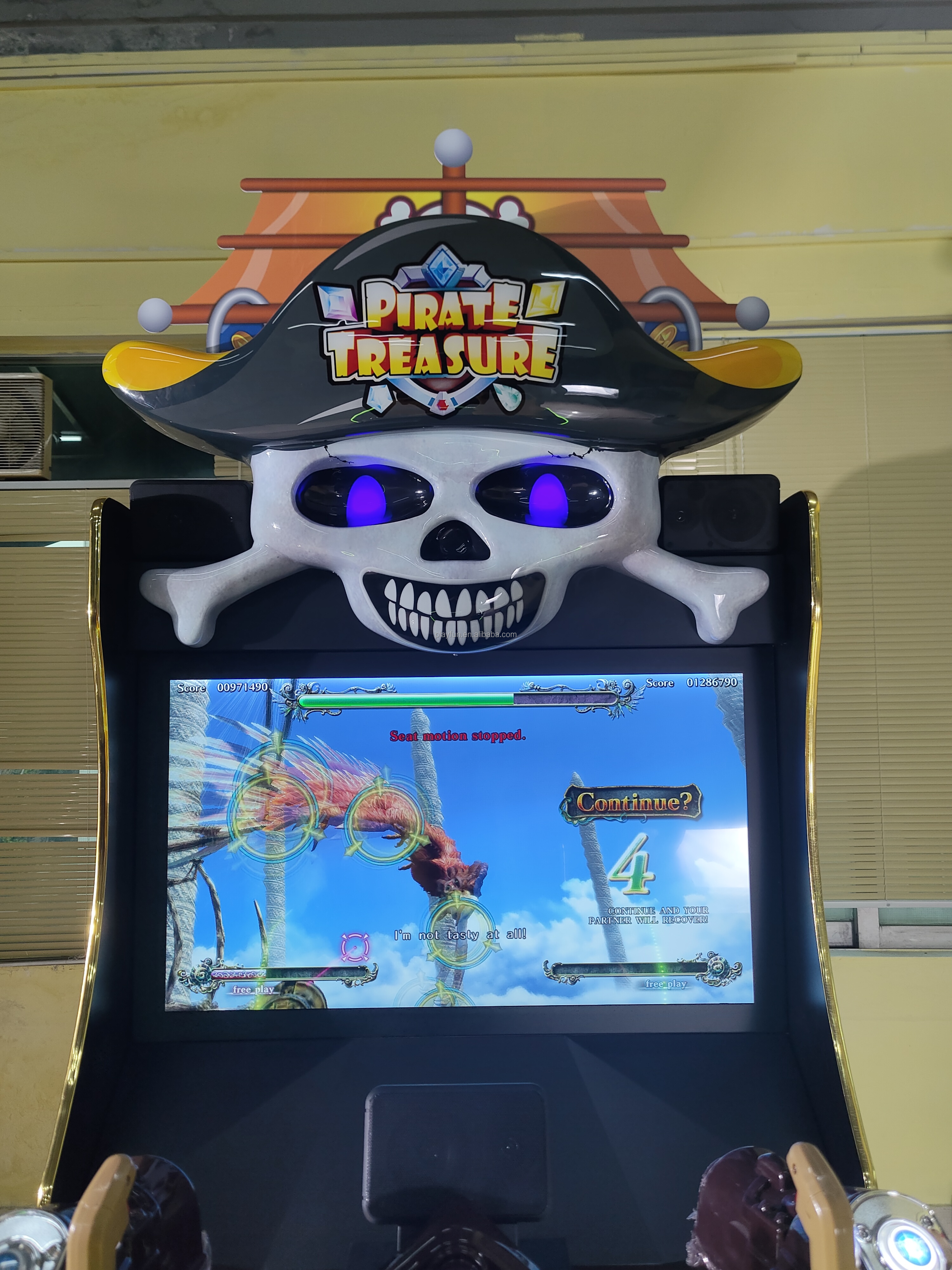 Indoor Commercial Amusement Park Sport 2 Players pirate ship Big Lcd Video Arcade Simulated Shooting Games Machine