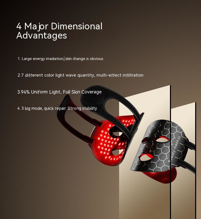 Hight Quality Medical Beauty Led Mask with Led Light Therapy Face Mask Infrared Led Mask Silicone