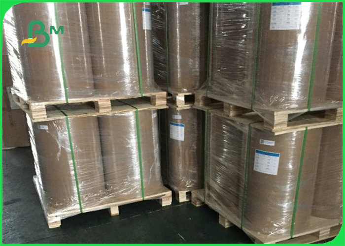 Food Grade 40g +10g PE Coated Kraft Paper Light Weight For Sandwich Wrapping