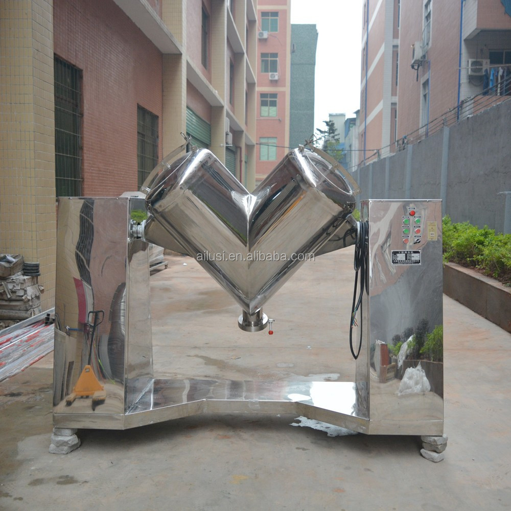 10L 20L 30L Small Capacity V Cone Detergent Mixer and Blender Dry Powder Mixing Machine