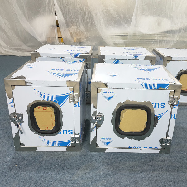 Stainless Steel 304 Static Clean Room Pass Box With Embedded Door