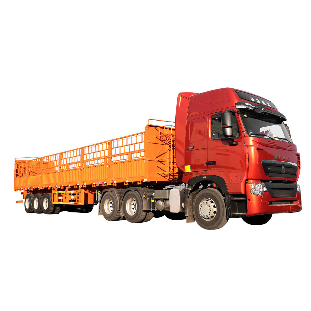 High Side Wall Stake Style Animal Transport Fence Cargo Semi Trailer With Air Suspension