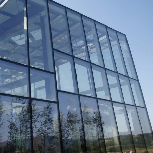 Low E Glass Curtain Wall Interior Energy Saving Unitized Glass Curtain Wall