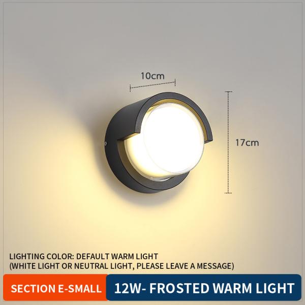 20w Outdoor Waterproof LED Wall Lights Round 17x10mm