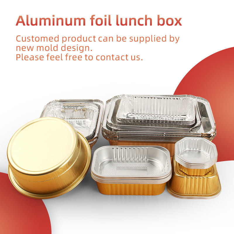 Eco Friendly Aluminum Custom Packing Boxes Rectangular/Round Shape Silver/Gold Foil Lid