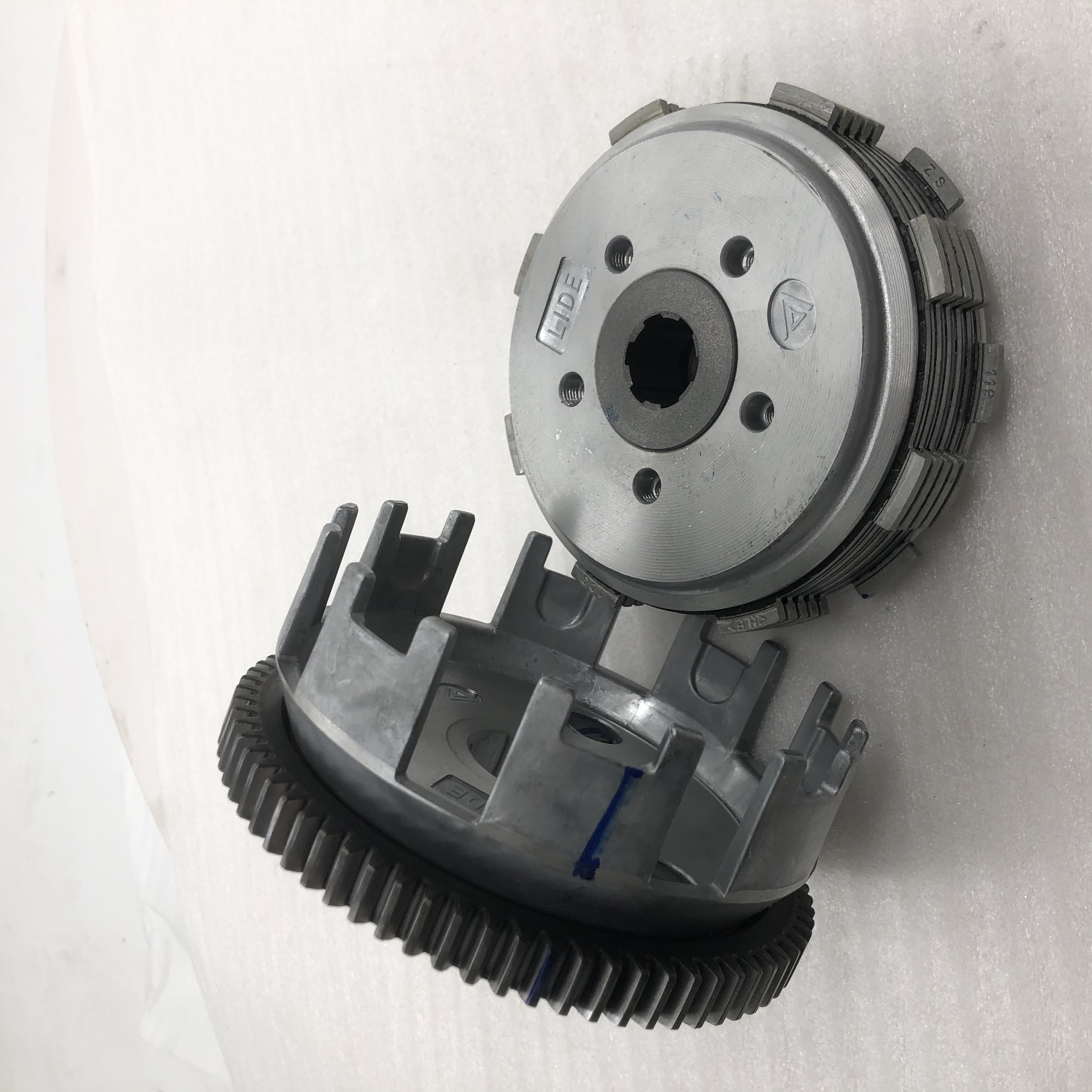 200cc Three Wheels Motorcycle Tricycle Engine Spare Parts Clutch Assembly 73T 5 Pillars 6 Pieces