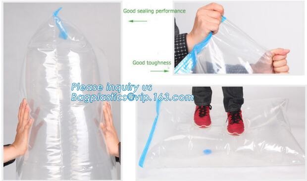 Compression Bag Space Saving, compressible vacumm seal storage bag, vacuum traveling bag without valve, bagease, bagplas