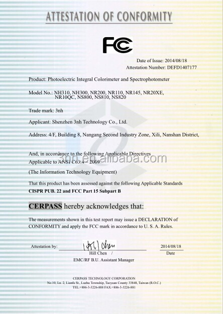 MS3003 Mult Angles 3nh Spectrophotometer 25 / 45 / 110 Degree For Car Automobile Vehicle