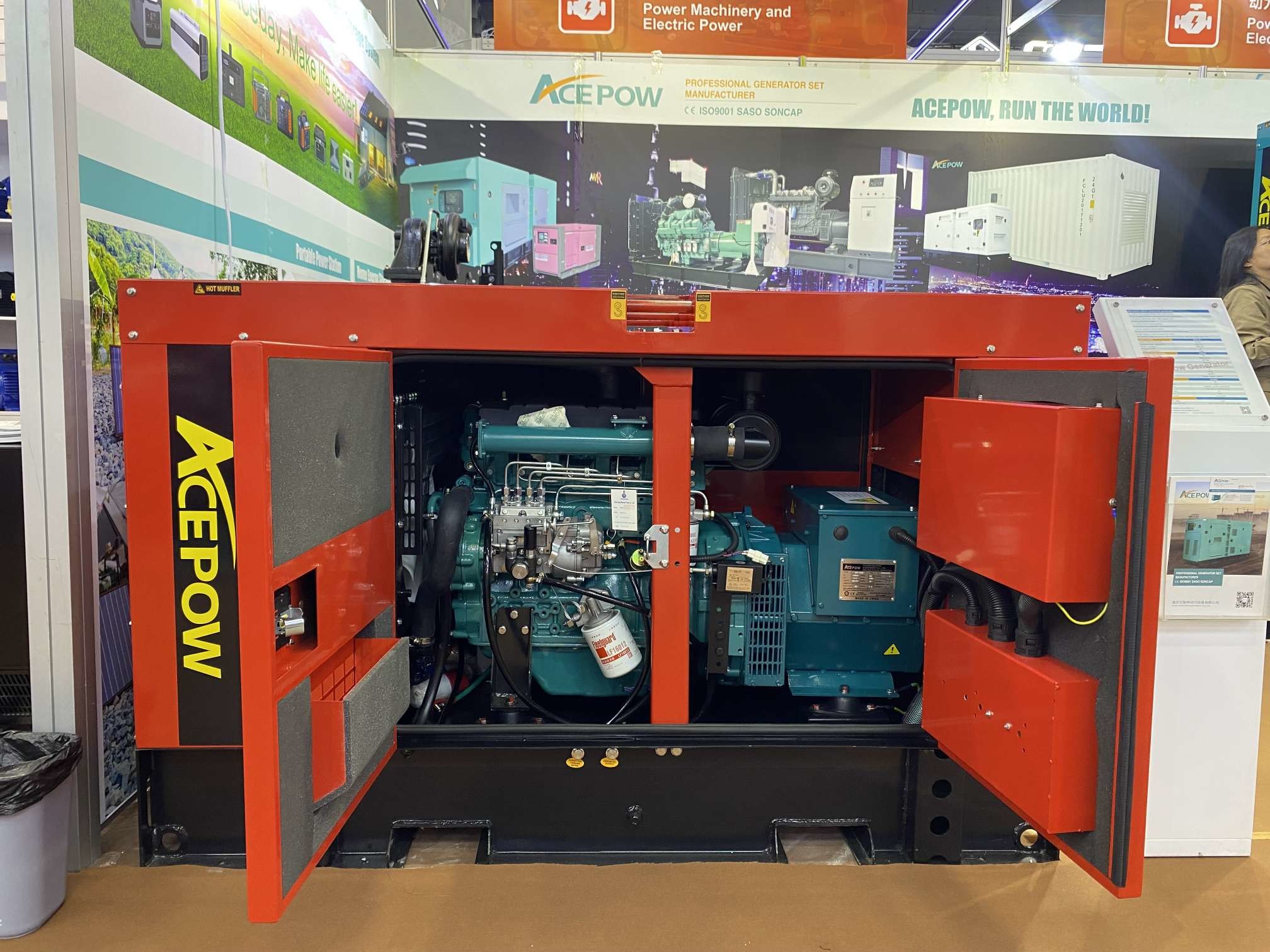 3 Phase Large Capacity Generator Sets for Continuous Power Generation Automatic Voltage Regulation
