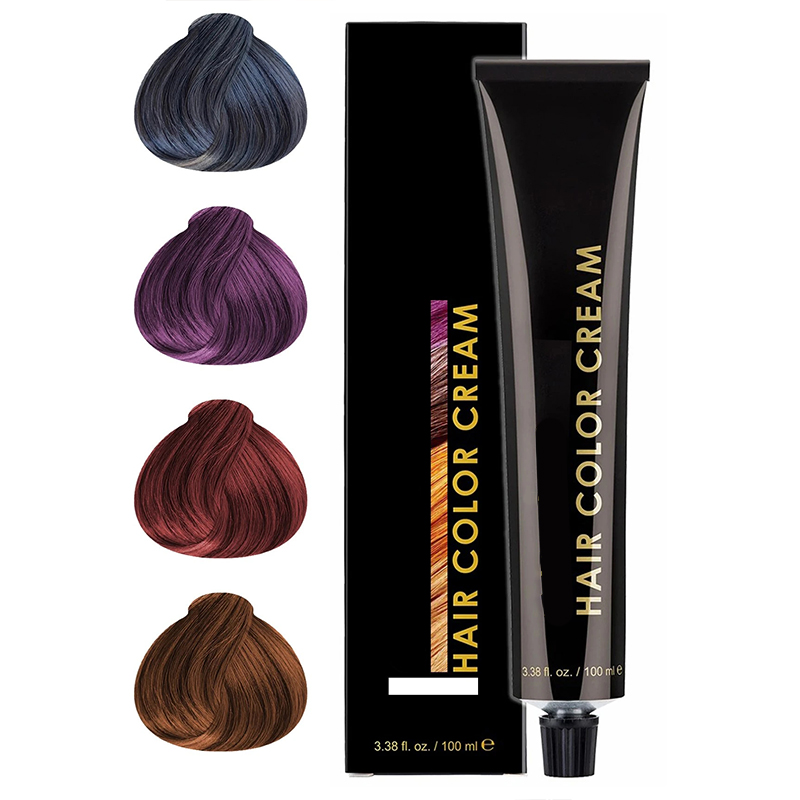 72 Colors Salon Hair Colouring Cream Professional Permanent Formula In Popular Shades