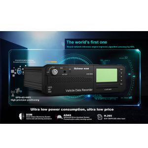 LCD Screen Vehicle Telematics ADAS AI Mobile DVR With GPS 3G 4G WIFI And VMS