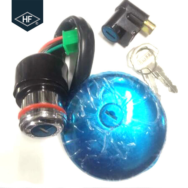 Durable Other Motorcycle Parts Round Aluminum Key Switch Tank Cover Lock Kits