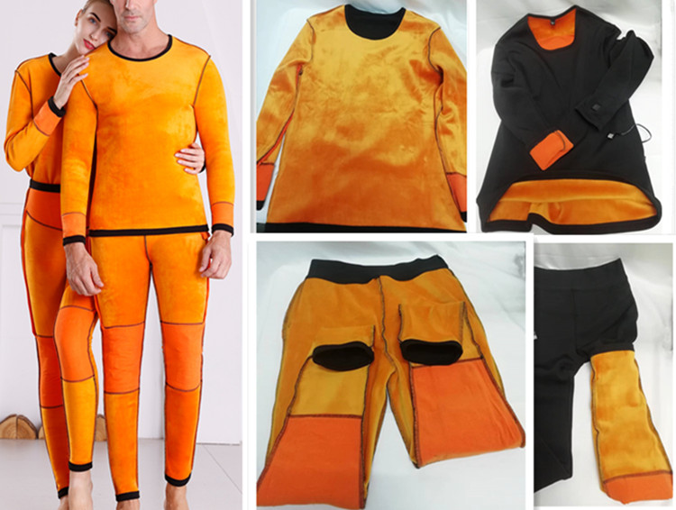 Breathable Thermal Underwear Pants Carbon fiber Heating element