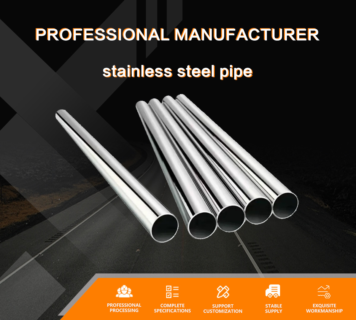 High-Performance Stainless Steel Pipe Tube 201 202 304 316 316L