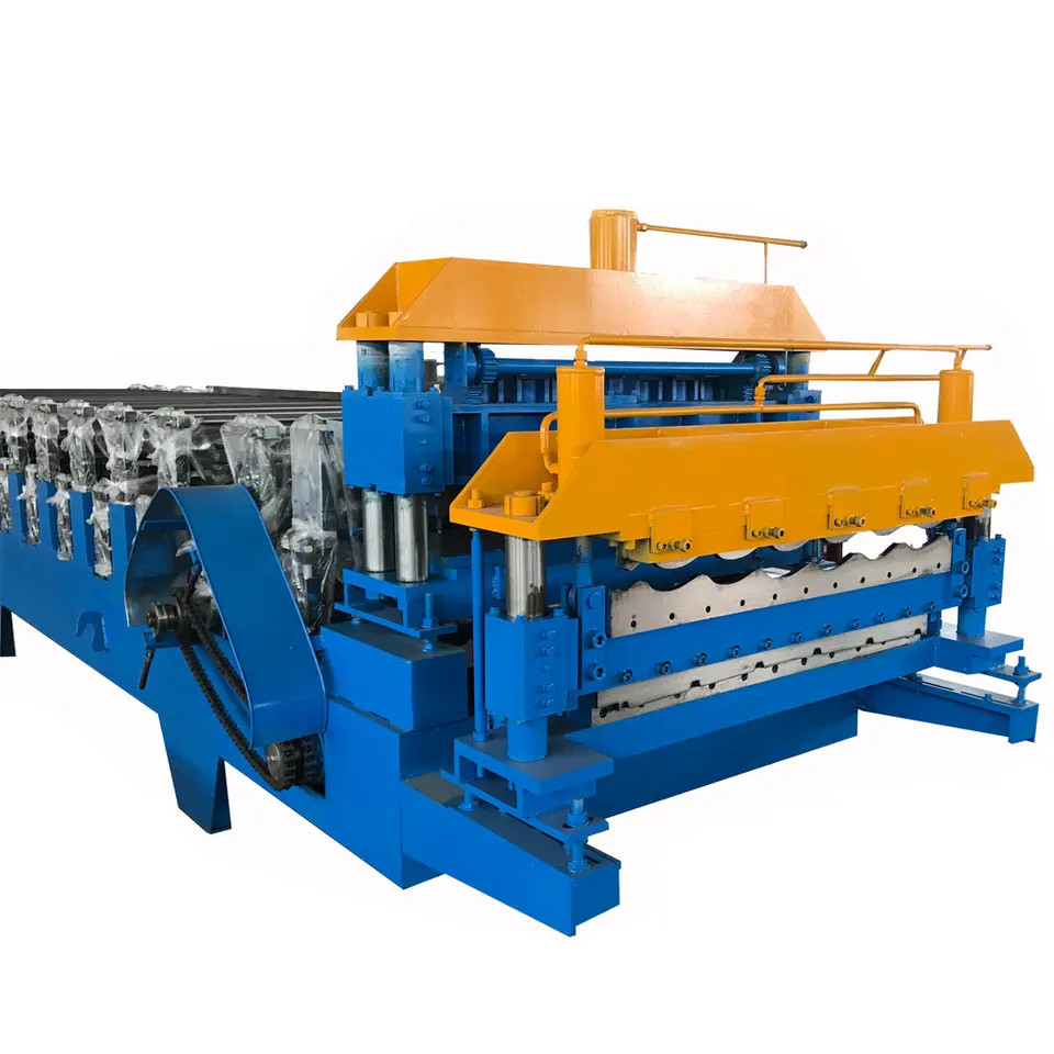 Double Layer Roll Forming Machine For Glazed Roof And Trapezoid Sheet