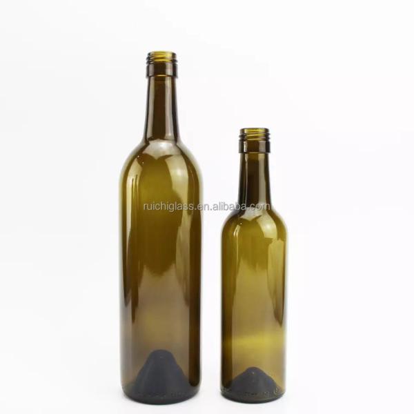 Surface Handling Hot Stamping Customized Logo 500ml 750ml Wine Liquor Glass