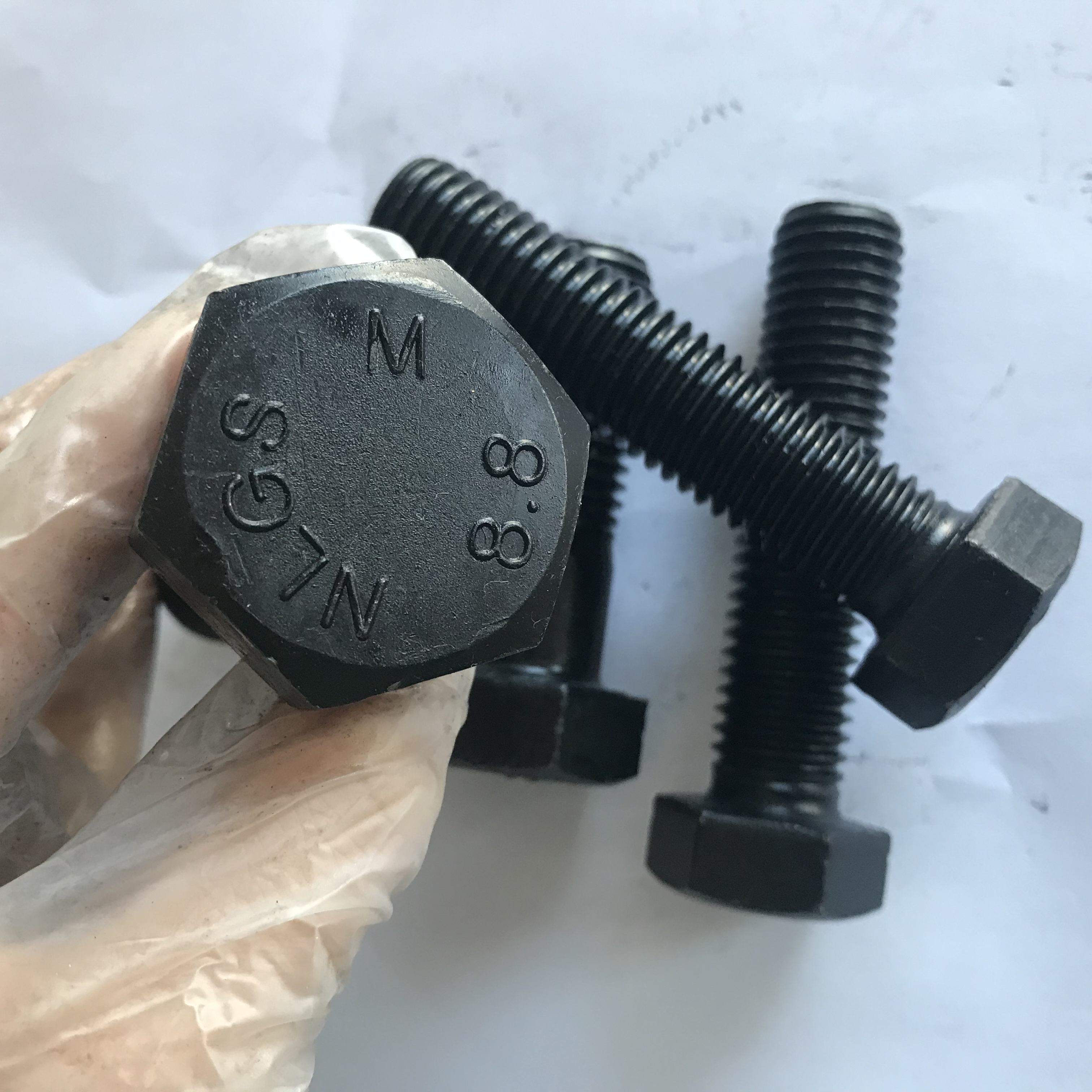 8.8 10.9 12.9 Grade High Strength Tensile Hex Head Bolt And DIN934 Hex Nut