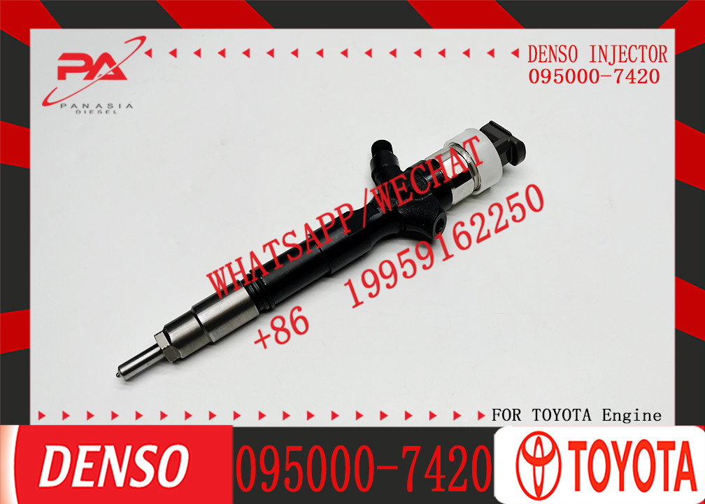 23670-30250 095000-7420 Diesel Fuel Injector For Denso Toyota Hilux 1KD/2KD-FTV Engine Common Rail Fuel Injector Engine Parts