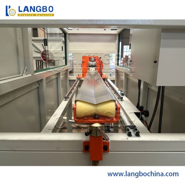 Extrusion line control panel and machinery with operator interface