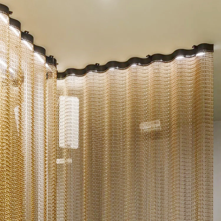 Customized Aluminum Chain Door Curtain For Corridor Decoration