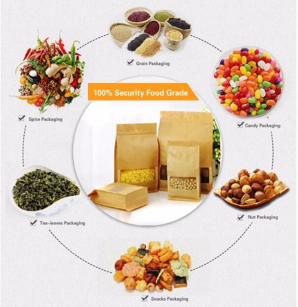 Best Price Food Grade Customized Size Print Coffe Bean Kraft Paper Bag Packaging Of Coffee