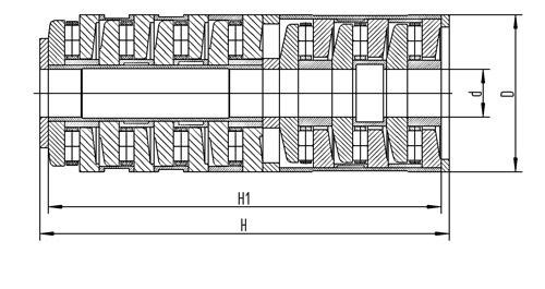 M7CT18100 T7AR18100  Twin screw extruder gearbox Tandem bearings