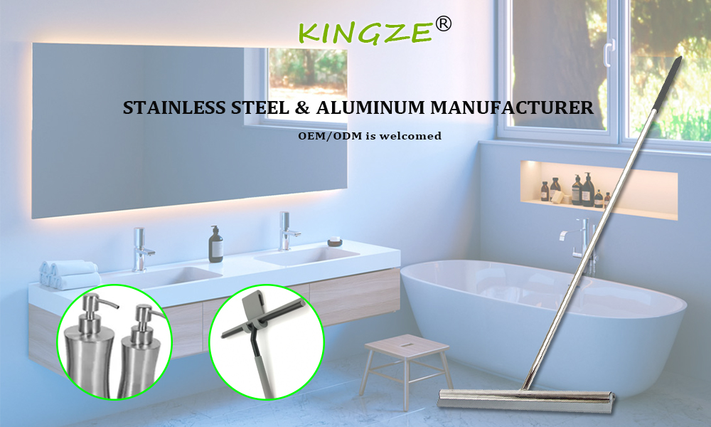 Best Silicone Stainless Steel Shower Squeegee for Window Glass Mirror Snow Cleaner