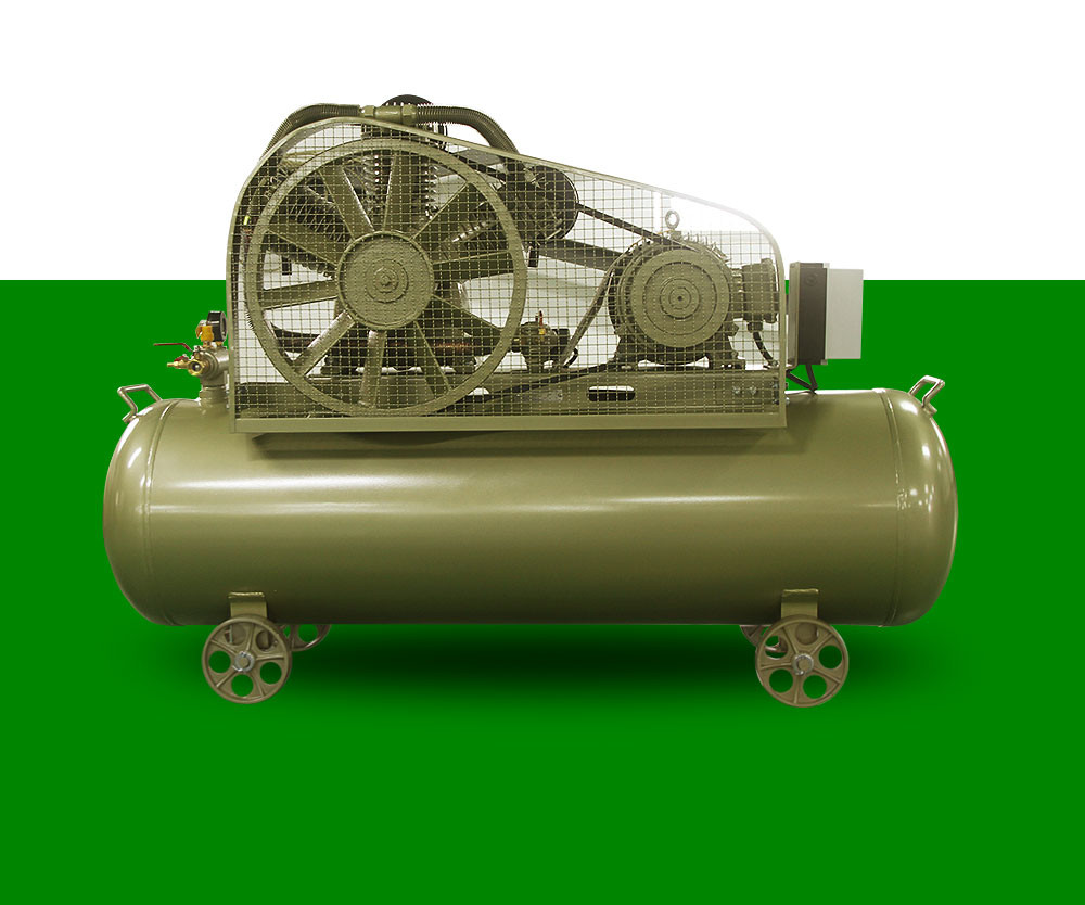 High Pressure Belt Driven Industrial Reciprocating Piston Air Compressor 7.5hp 5.5kw 150L