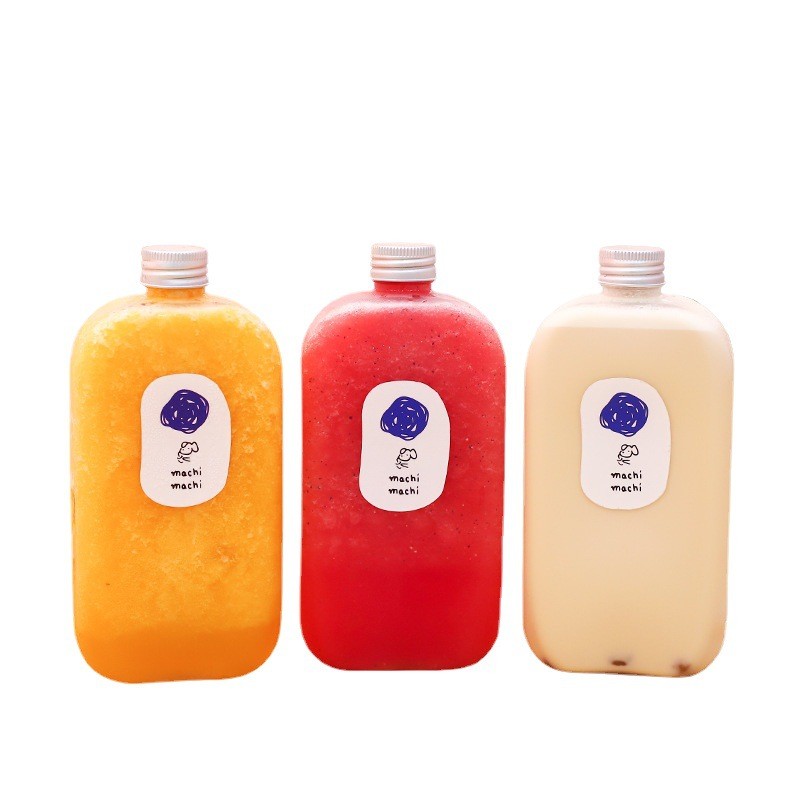 8oz 12oz 16oz Milk Tea Bottles Plastic Spill Resistant