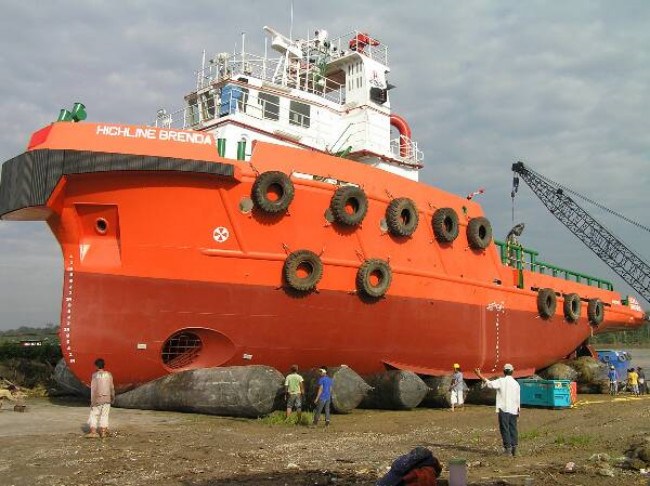 High Bearing Capacity Marine Rubber Airbag Ship Launching Salvage Inflatable