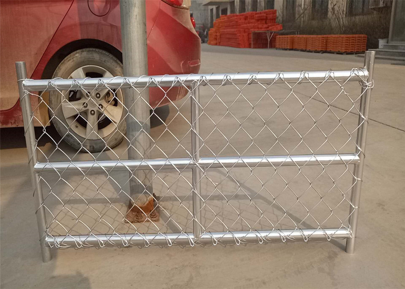 fence construction site