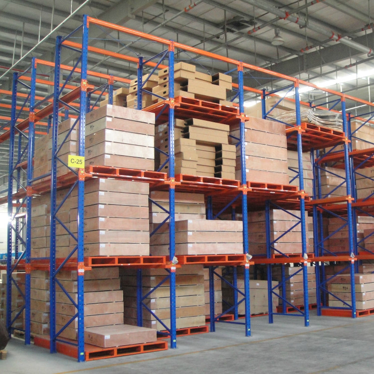 Customized Bolt Warehouse Racking Systems Stackable Metal Pallet Storage Shelf