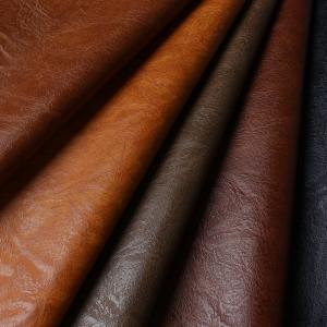 1.0mm Retro Crazy Horse Soft Semi-Pu Leather Brushed Bottom For Bags Furniture Decoration Packaging