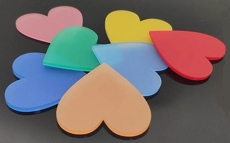 Various Color Frosted Acrylic Sheets Board 1050x630mm Lightweight