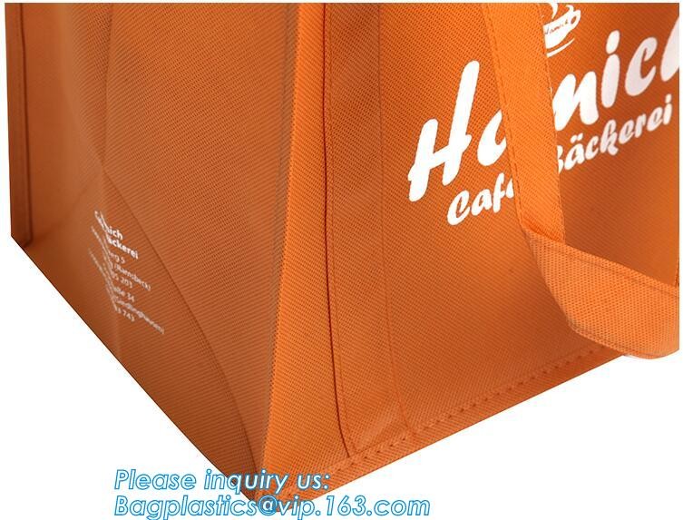 Wholesale factory custom fashion laminated non woven bag, Shopping printing fabric insulated foldable bag, custom pp non