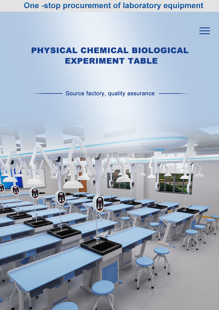 Classic Style School Chemical Lab Furniture With Aluminum-plastic Material