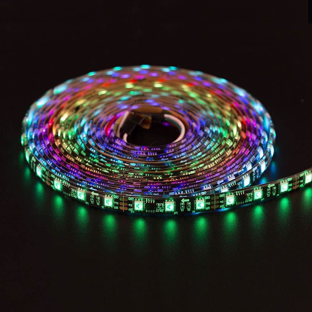 WS2812B RGB 5050SMD Individual Addressable Flexible Full Color LED Strip Dream Color IP67 waterproof DC5V strip light