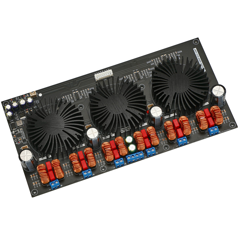 TPA3255 300W*6 DC24-48V Audio Amplifier Board Class D High-Power Amplifier Board6 Channel Digital Fan Power Amplifier Board